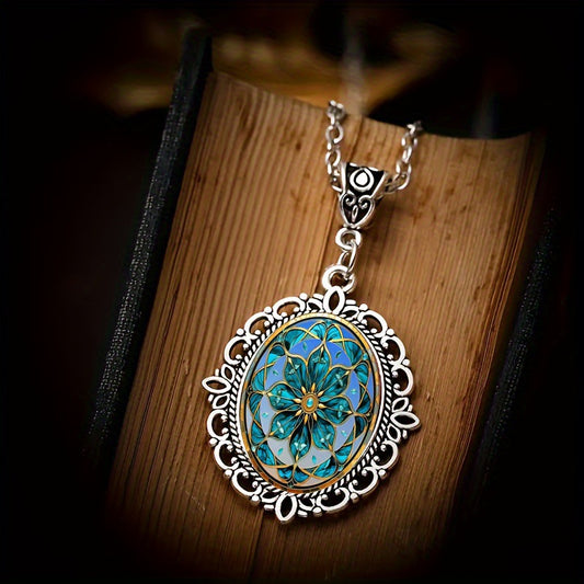 Collana Fiori Ovale Vintage
