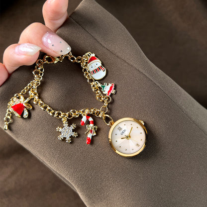 Braccialetto orologio natalizio