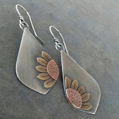 Orecchini girasole dipinti a mano