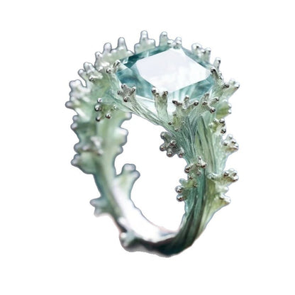 Anello corallo marino