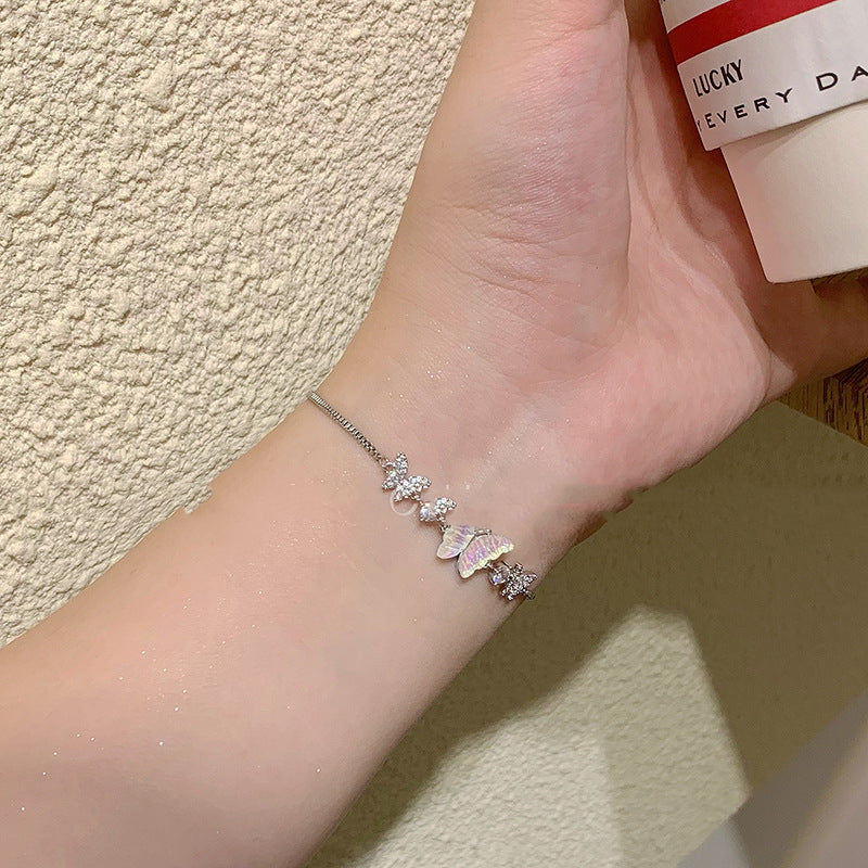 Bracciale farfalla madreperla scorrevole