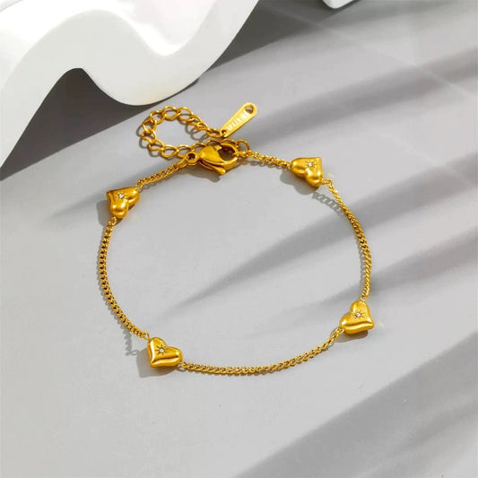 Collana cuore dorata