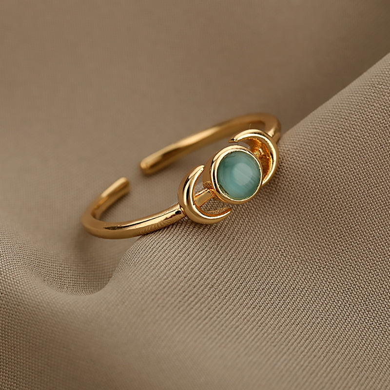 Anello donna luna opale