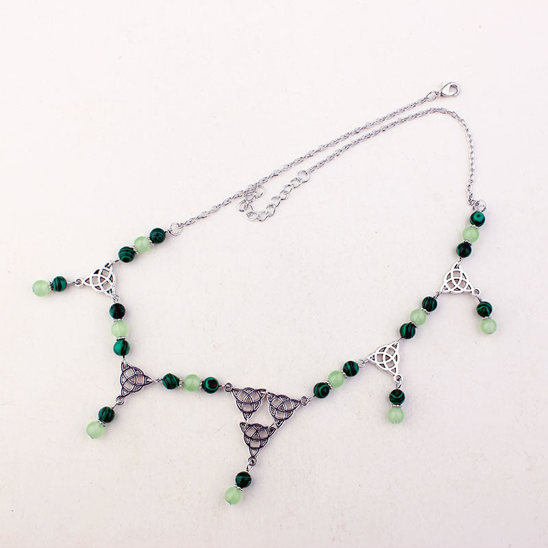 Collana nodo celtico pavone