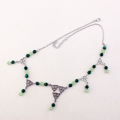 Collana nodo celtico pavone