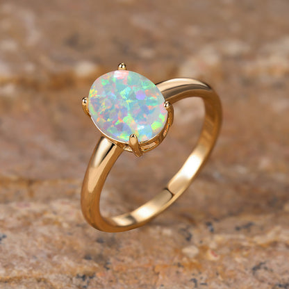Anello opale uovo