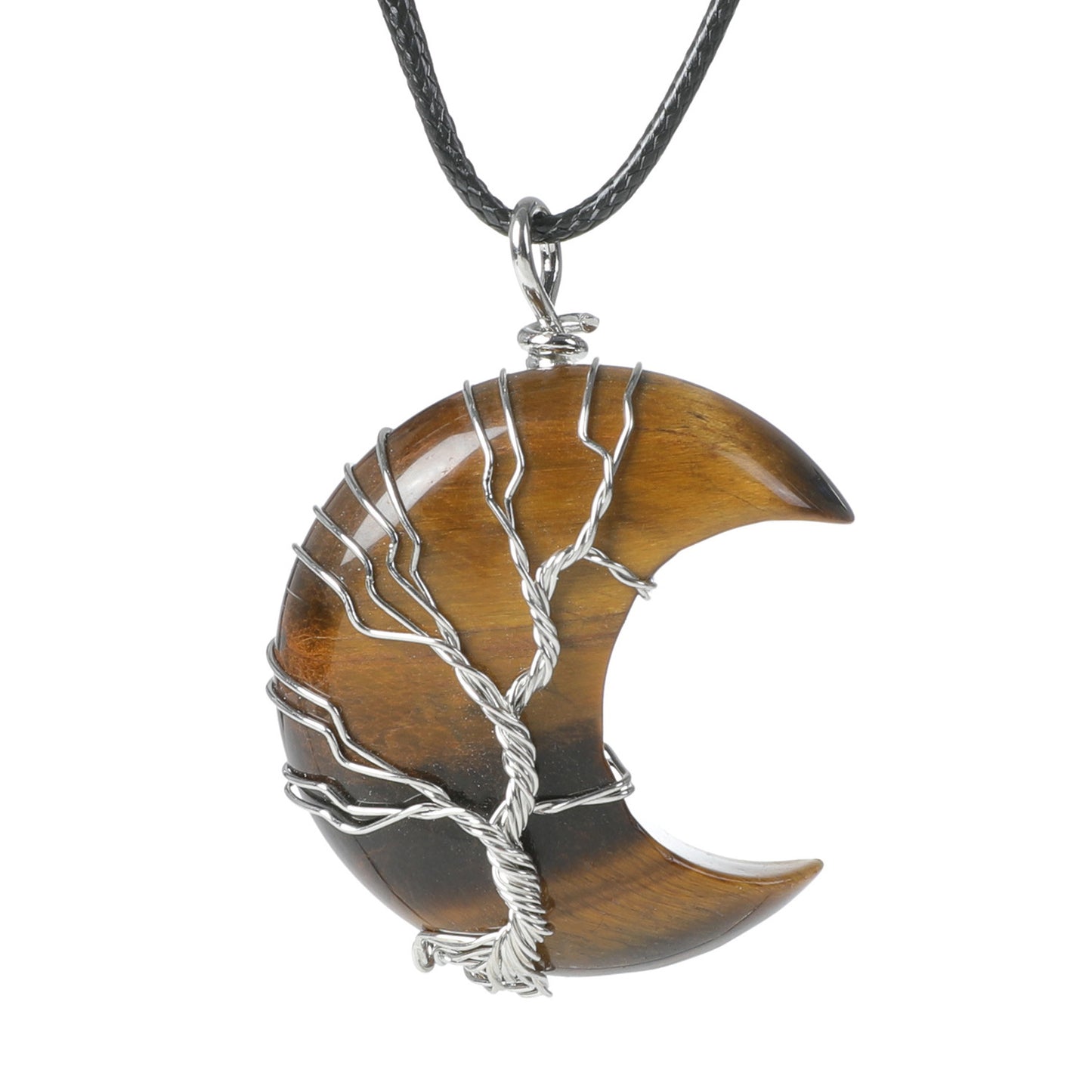 Collana luna e pietra naturale