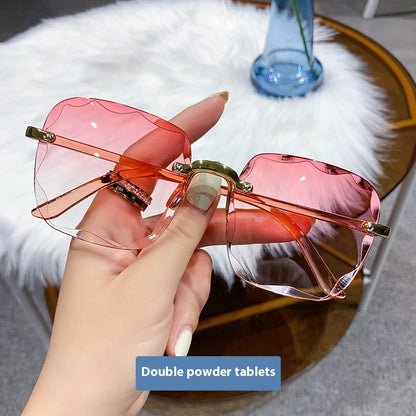 Occhiali da sole senza montatura donna bordi rifiniti