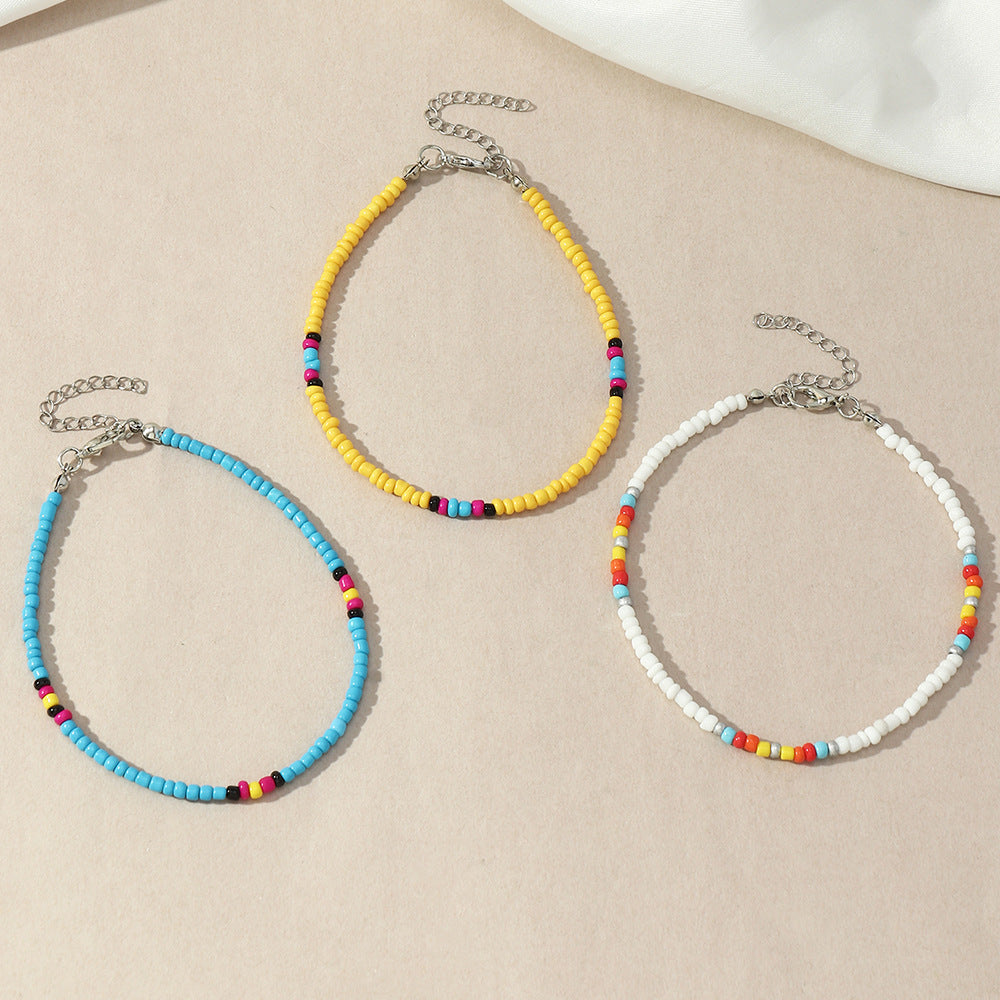 Cavigliera boho intrecciata