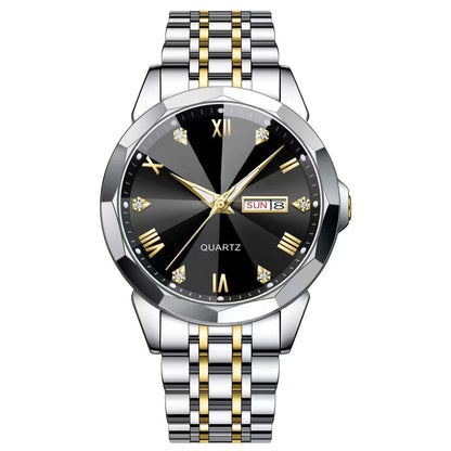 Orologio doppio calendario quarzo