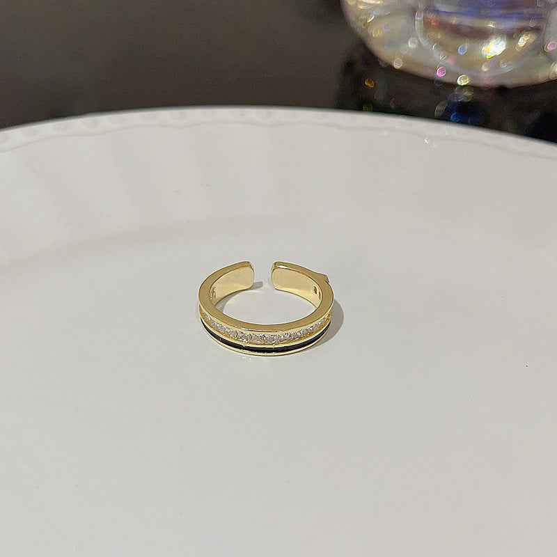 Anello farfalla zircone regolabile da donna