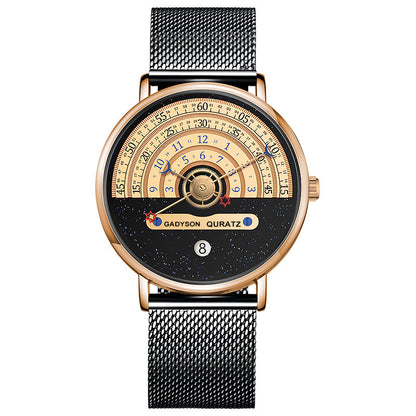 Orologio da uomo con calendario cinturino in lega