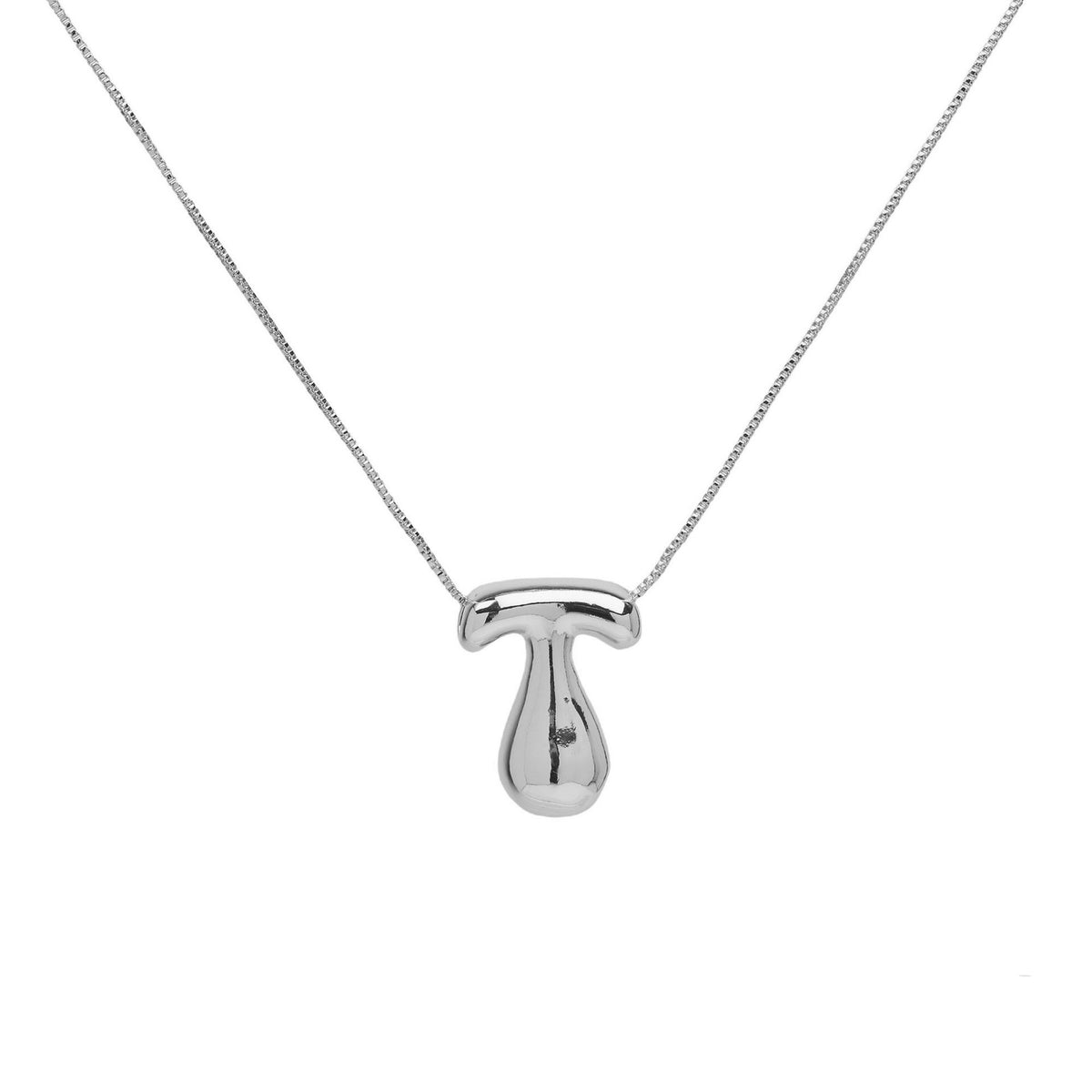 Collana lettera in ottone