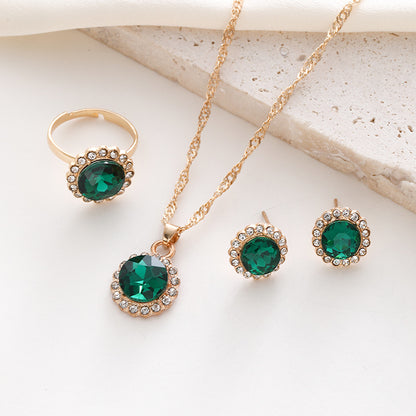 Parure strass e zirconi