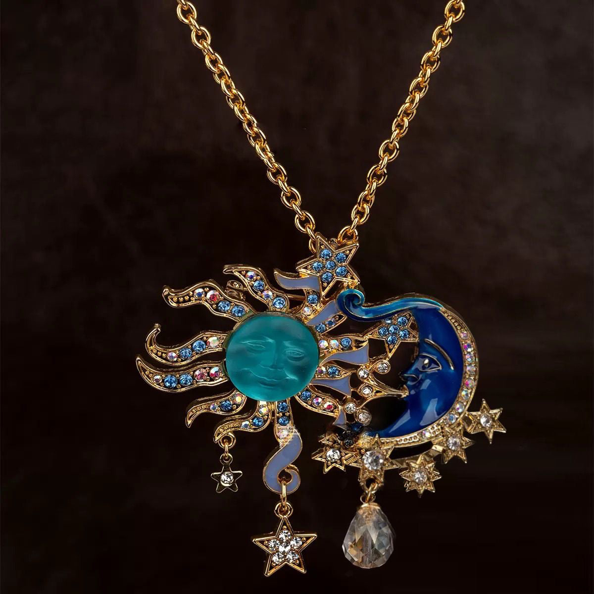 Collana sole e luna antica