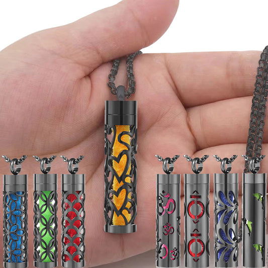 Collana cuore cilindrico cavo