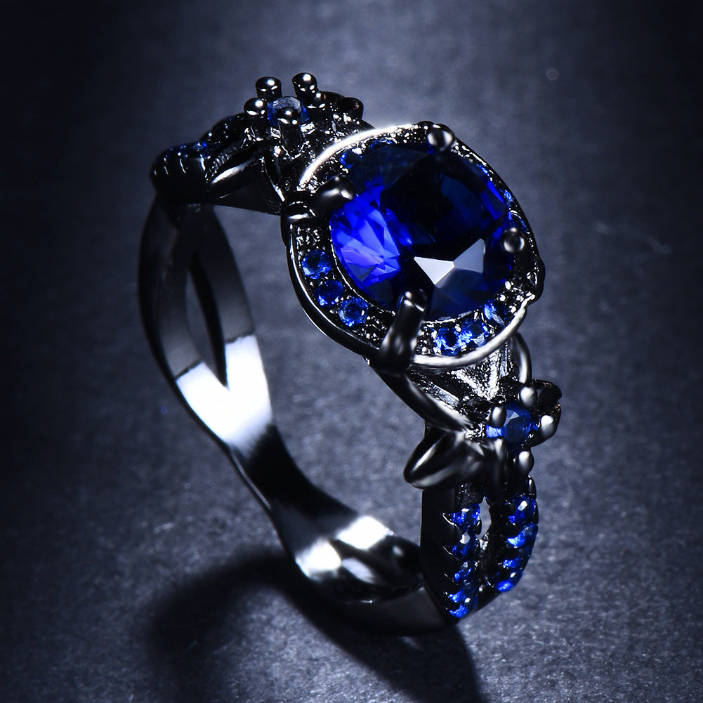 Anello opale con diamante