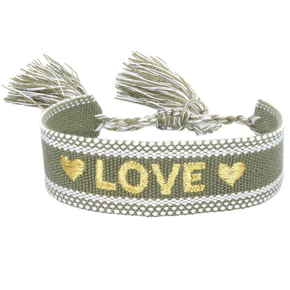 Bracciale coppia con ricamo
