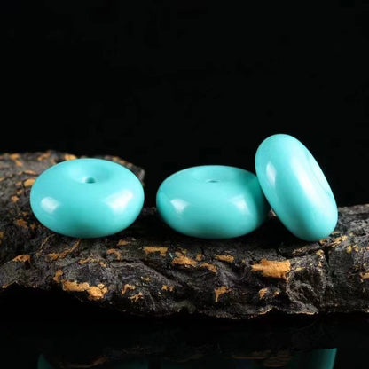 Anello porcellana turchese