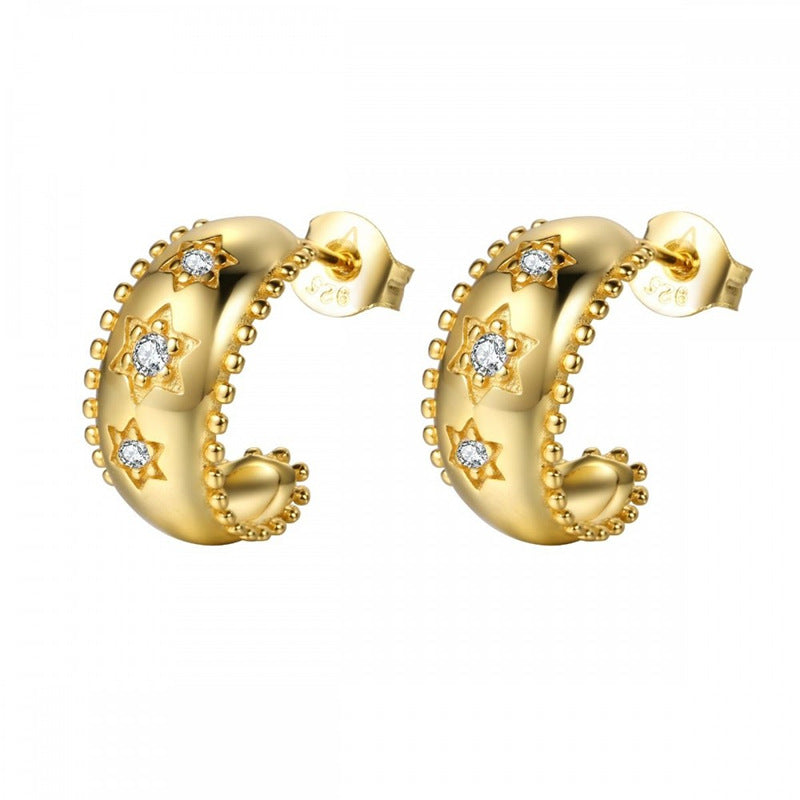 Orecchini a clip in zircone