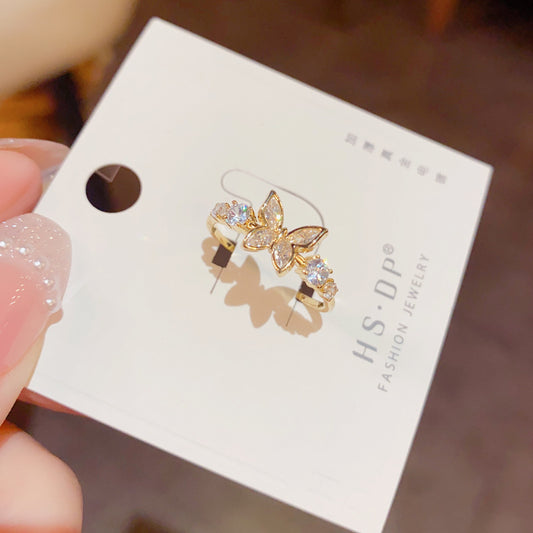 Anello farfalla placcato oro