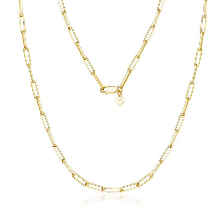Collana argento maglia spessa
