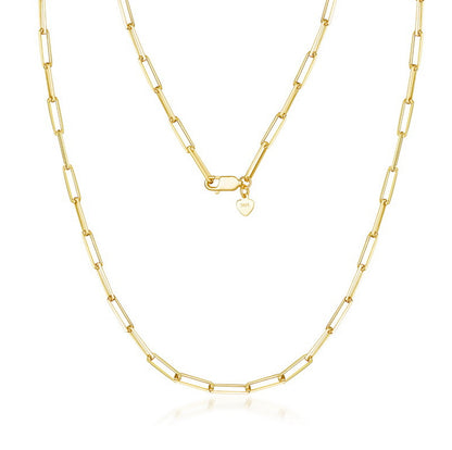 Collana argento maglia spessa