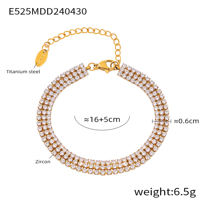 Bracciale acciaio titanio francese