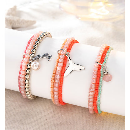 Bracciali boho con perline