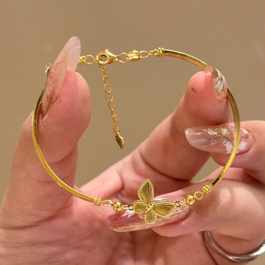 Braccialetto farfalla oro