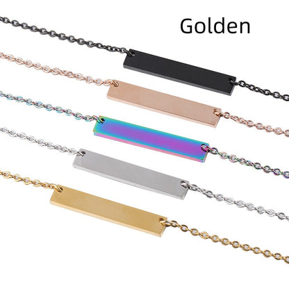 Collana geometrica titanio
