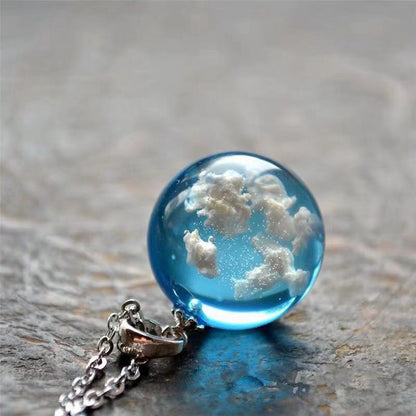 Collana resina cielo luna