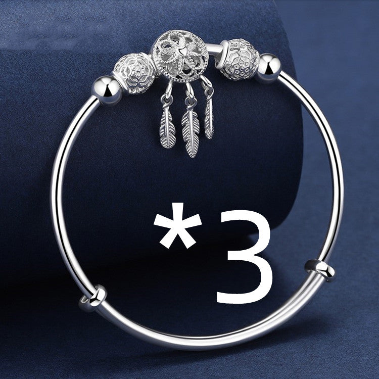 Bracciale perla vintage regolabile