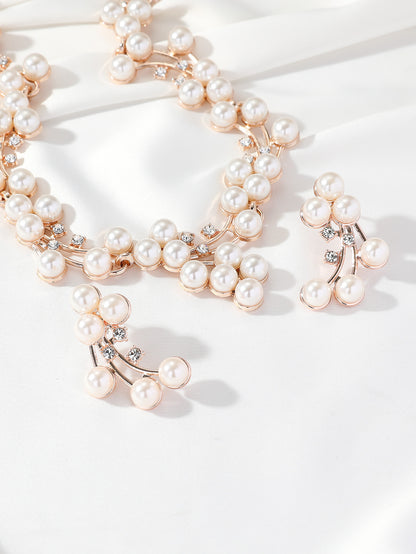 Set perle collana e orecchini