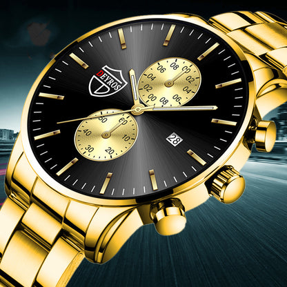 Orologio da uomo acciaio luminoso
