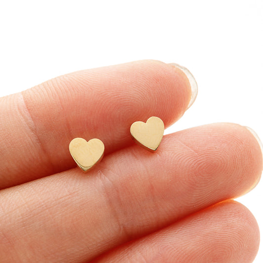 Orecchini acciaio a cuore