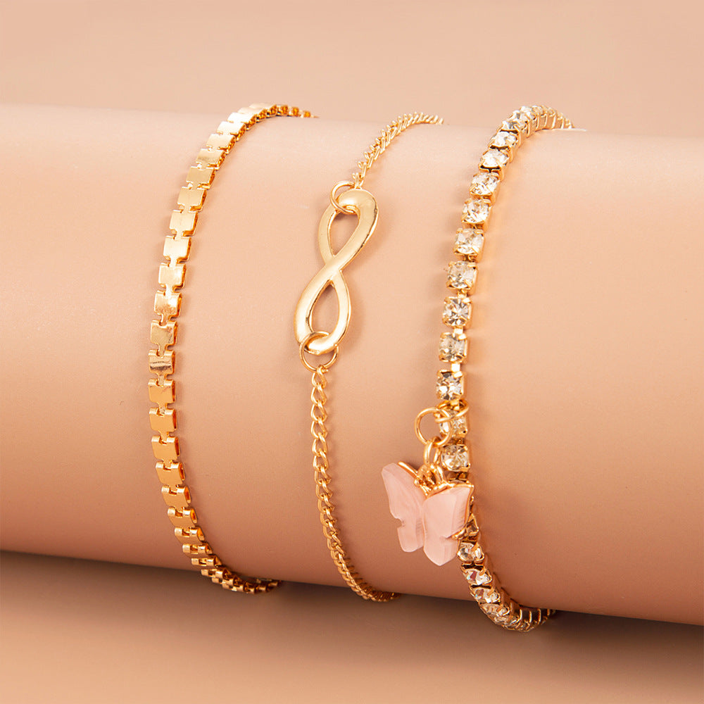 Cavigliera farfalla set