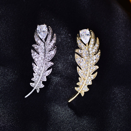 Spilla zircone oro