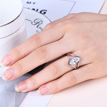 Anello zircone da donna