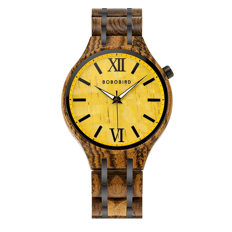 Orologio in legno casual per giovani