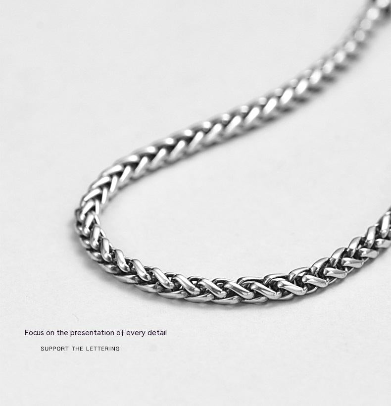 Bracciale argento treccia