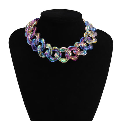 Collana geometrica acrilico