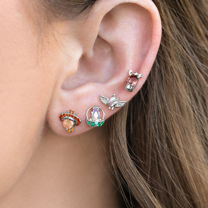 Orecchini con zirconi set