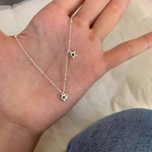 Collana cuore zircone delicata da donna