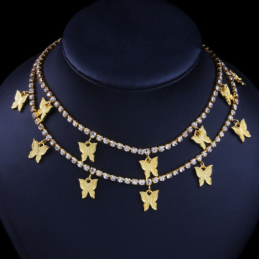 Collana farfalla a strati