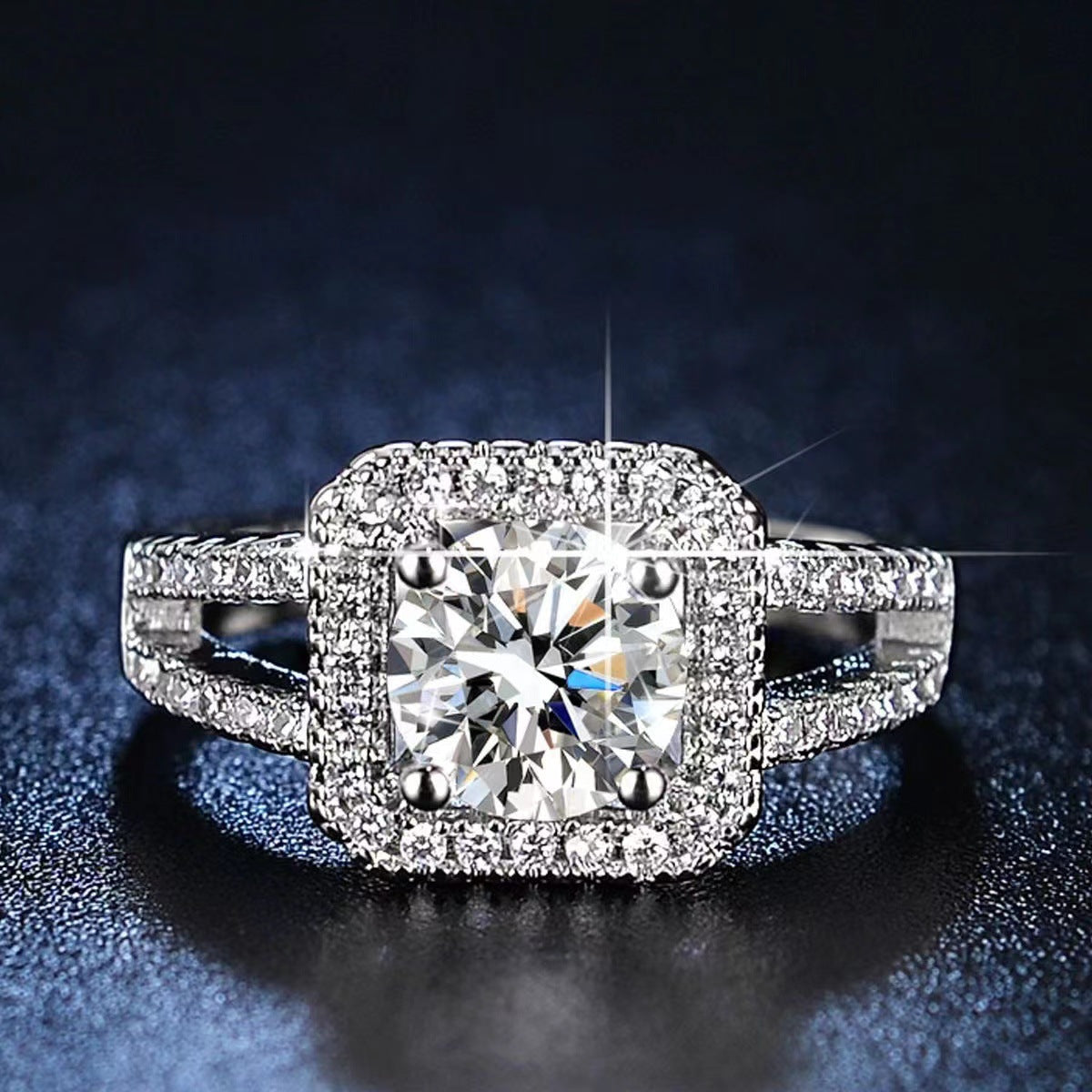 Anello topazio e diamanti