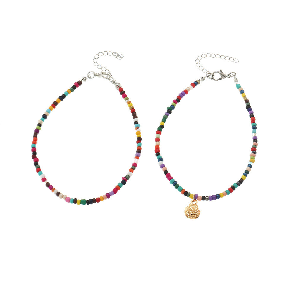 Cavigliera boho intrecciata