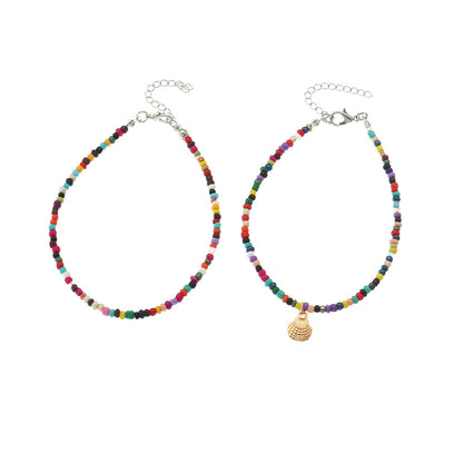 Cavigliera boho intrecciata