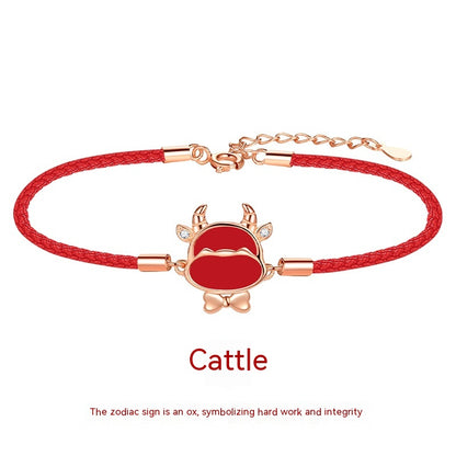 Bracciale rosso zodiaco