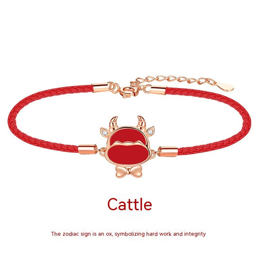 Bracciale rosso zodiaco